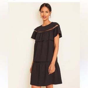 Ann Taylor Dotted Cutout Pocket Dress